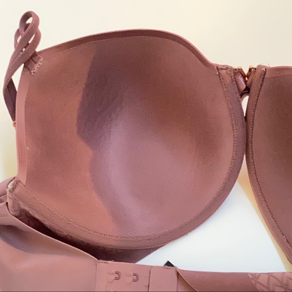 Victorias Secret purple satin perfect coverage seamless underwire bra - Picture 5 of 9